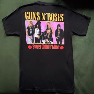 GUNS N ROSES SWEET CHILD O MINE T-SHIRT 100% COTTON BLACK (MEDIUM)